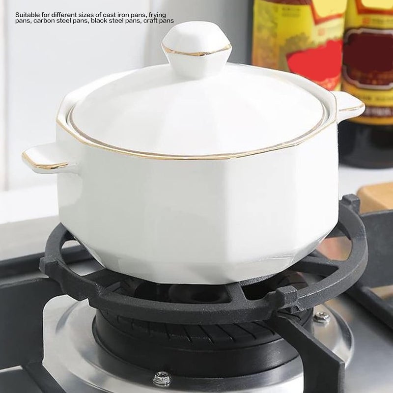 Ejoyous Wok Ring Cast Iron Support Ring, Universal Stove Rack Pan Support Trivet Non-Slip Cooktop Range Rack for Kitchen Gas Hob 8cm Diameter - Image 4