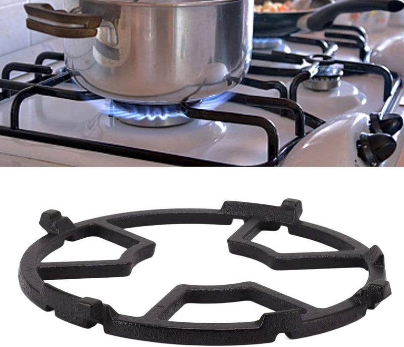 Ejoyous Wok Ring Cast Iron Support Ring, Universal Stove Rack Pan Support Trivet Non-Slip Cooktop Range Rack for Kitchen Gas Hob 8cm Diameter - Image 2