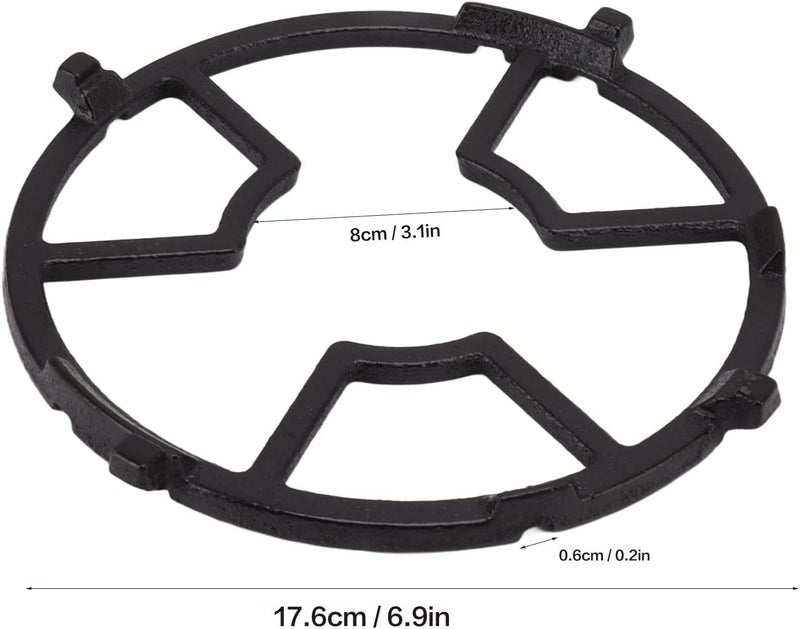 Ejoyous Wok Ring Cast Iron Support Ring, Universal Stove Rack Pan Support Trivet Non-Slip Cooktop Range Rack for Kitchen Gas Hob 8cm Diameter - Image 3