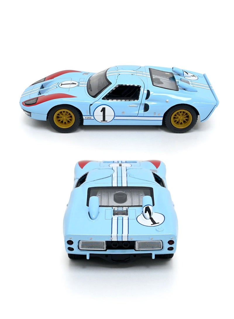 Kinsmart 1966 FORD GT40 MKII Die Cast Metal Doors Openable Pull Back Action Toy Car - Image 2