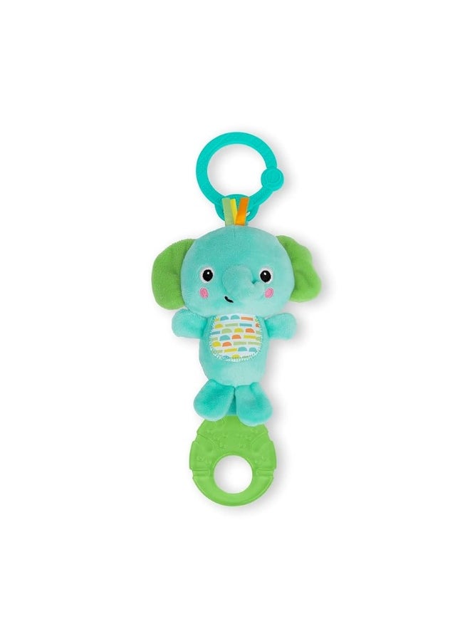 Bright Starts - Bright Starts Tug Tunes On-The-Go Toy for Stroller and Carriers - Elephant - Unisex, Newborn + - Image 1