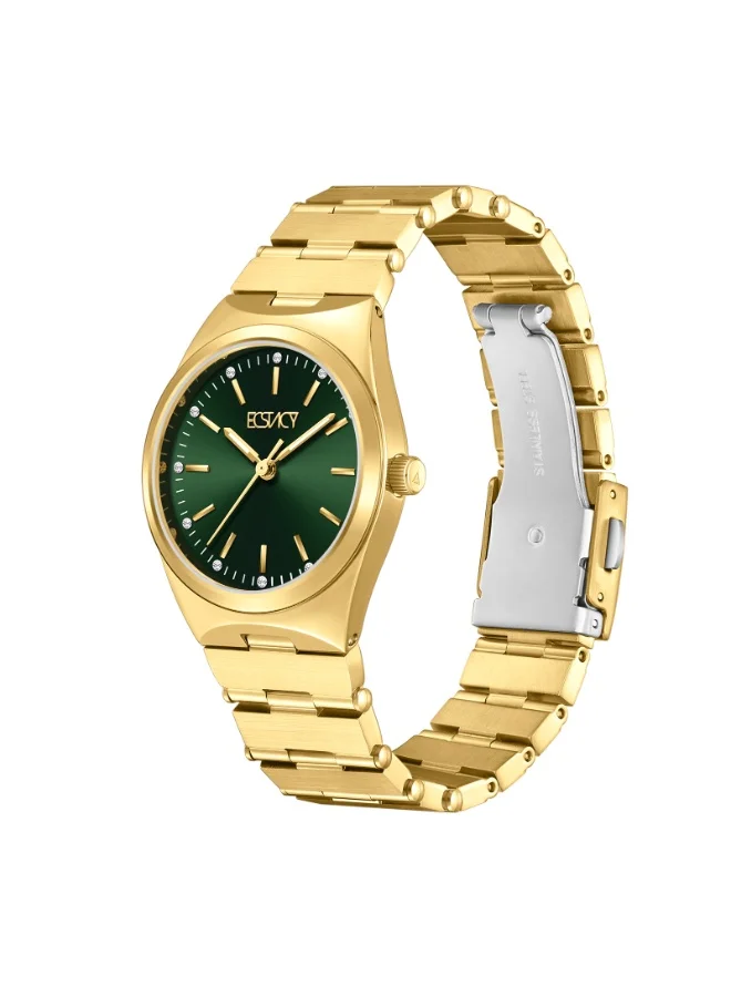ECSTACY Women's Stainless Steel Analog Watch E24501-GBGH - 30 mm