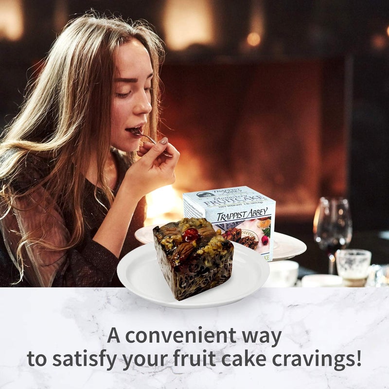 Trappist Abbey Monastery 1-Pound Fruitcake - Moist & Rich Christmas Cake with Candied Fruits & Nuts - Image 4