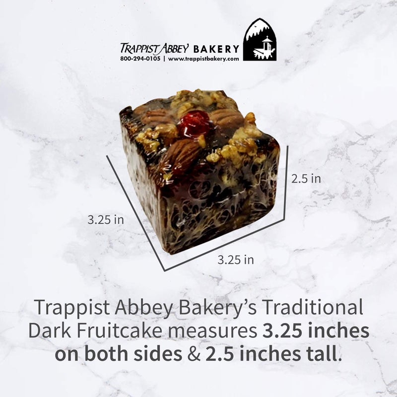 Trappist Abbey Monastery 1-Pound Fruitcake - Moist & Rich Christmas Cake with Candied Fruits & Nuts - Image 5