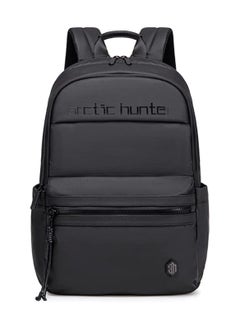 ARCTIC HUNTER B00536 Casual 15.6-Inch Laptop Backpack – Water-Resistant, Lightweight & Durable Travel Bag for Work, School & Business – Black  - Image 1