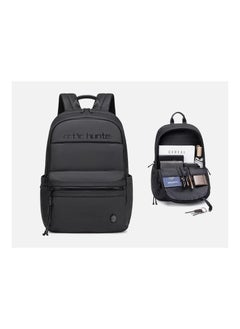 ARCTIC HUNTER B00536 Casual 15.6-Inch Laptop Backpack – Water-Resistant, Lightweight & Durable Travel Bag for Work, School & Business – Black  - Image 3