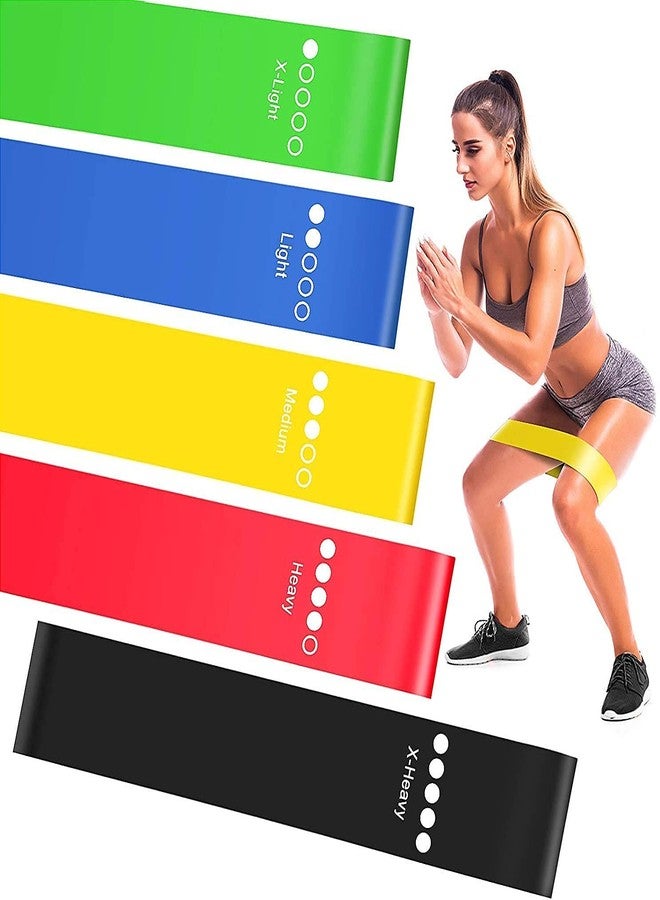 Senvox 5-Pack Resistance Bands Set | Exercise Loop Bands for Home Fitness, Physical Therapy, Yoga & Strength Training | Extra Light to Extra Heavy Latex Workout Bands for Men & Women - Image 1