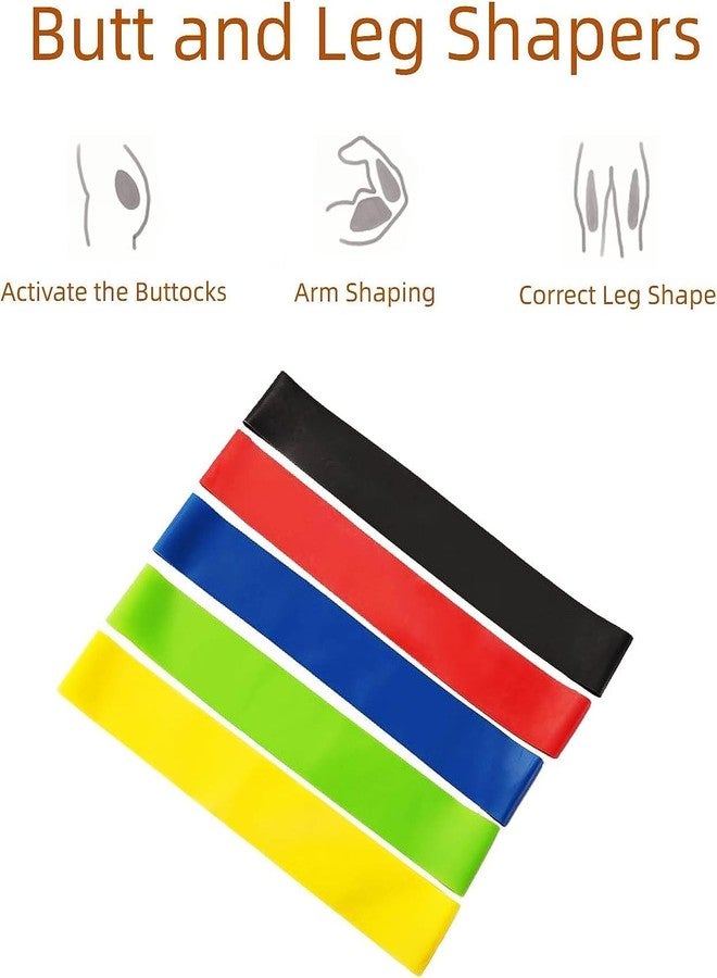 Senvox 5-Pack Resistance Bands Set | Exercise Loop Bands for Home Fitness, Physical Therapy, Yoga & Strength Training | Extra Light to Extra Heavy Latex Workout Bands for Men & Women - Image 4