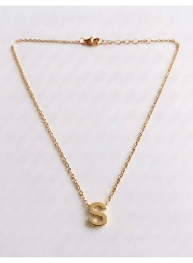 Rovaux  Initial S Pendant Necklace for Women | Best Price UAE