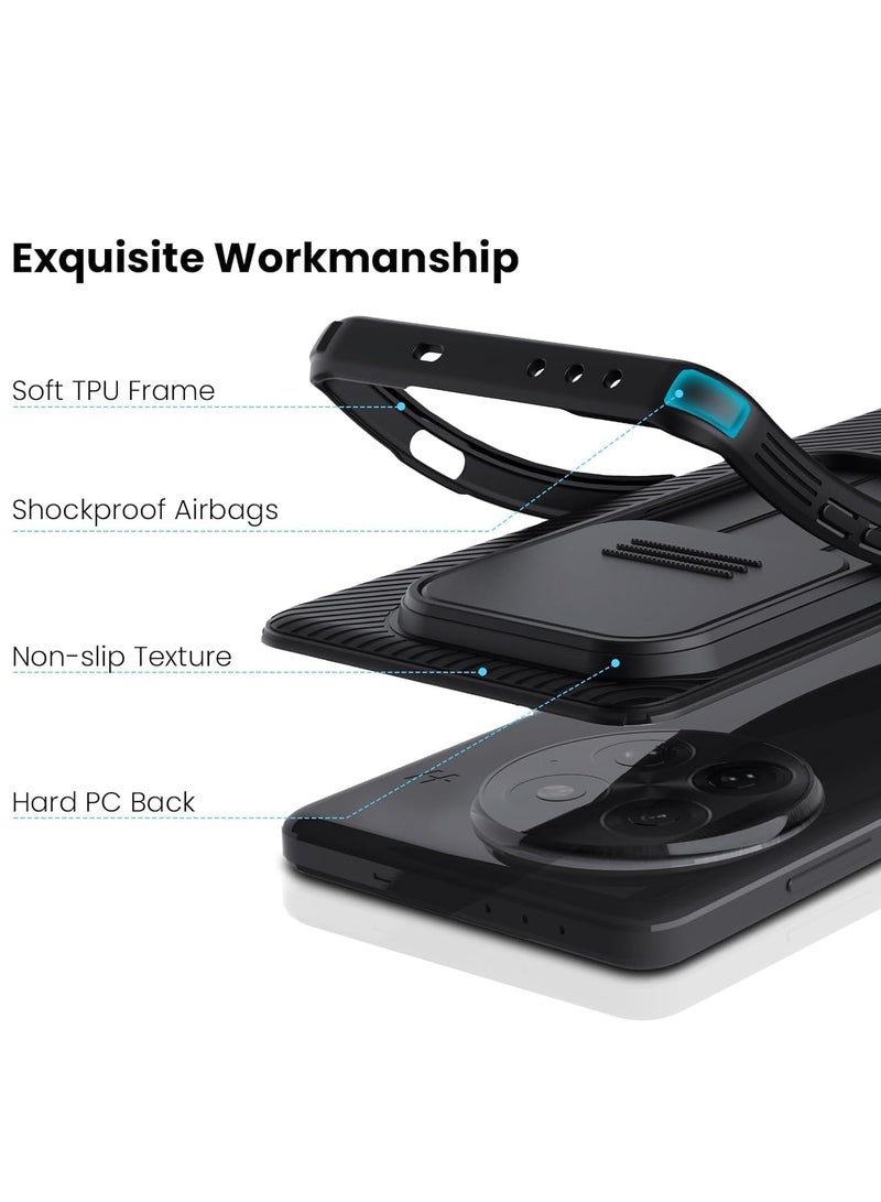 Nillkin For OnePlus 13 Case TPU Shockproof Airbag Bumper, Camera Lens Protection Slide Cover Phone Case, Anti-Fingerprint Slim Fit Mobile Back Cover - Image 3