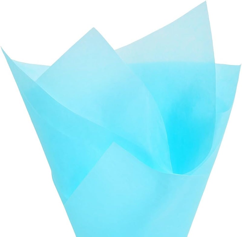 PMLAND Gift Wrapping Tissue Paper - Light Blue Color - 20 Inches x 26 Inches 60 Sheets - Image 1