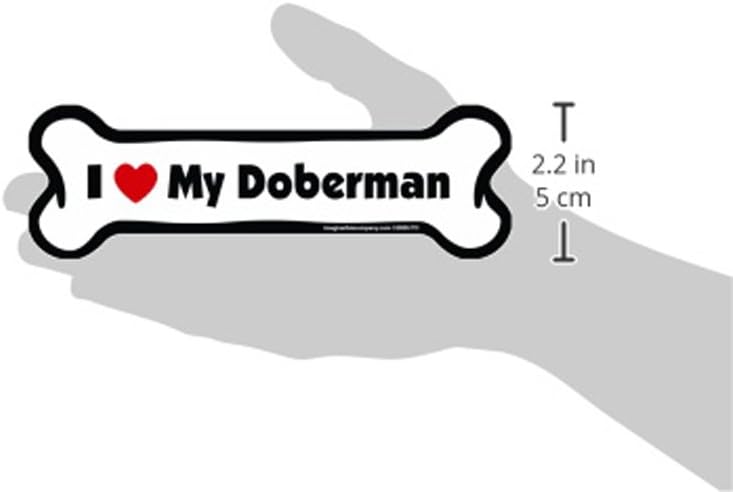 Imagine This I Love My Doberman Car Magnet - Image 2