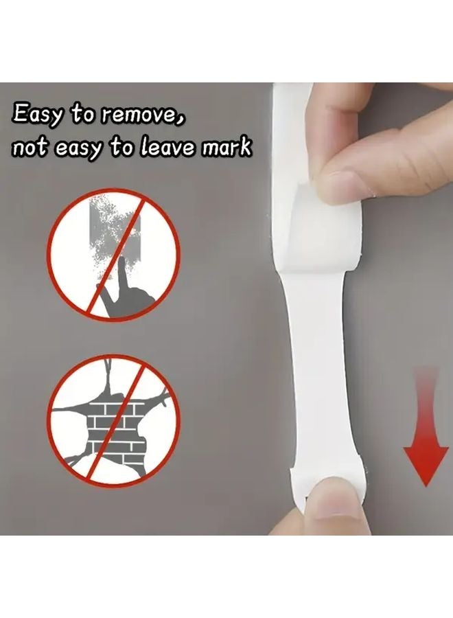 8 Pairs No Drill Picture Hanging Strips Removable Adhesive For Framed Artwork - Image 5