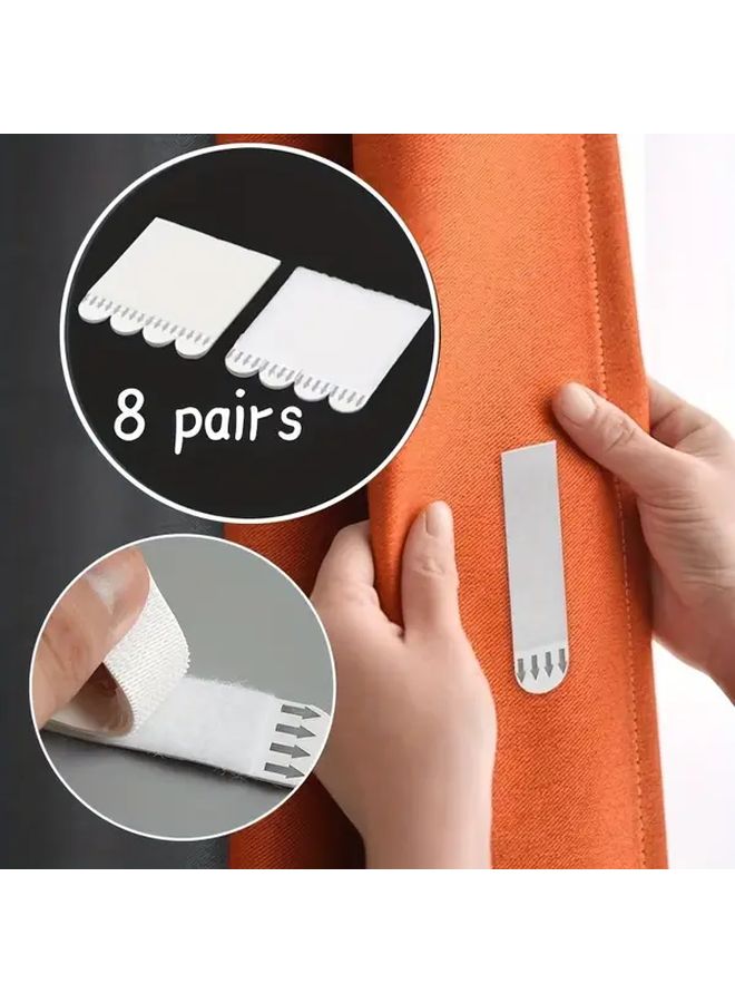 8 Pairs No Drill Picture Hanging Strips Removable Adhesive For Framed Artwork - Image 1