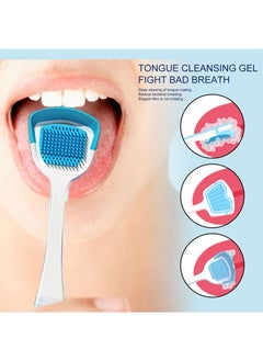 EELHOE 2 Pieces Tongue Cleansing Gel，Fight Bad Breath With Tongue Brush, Easy To Use For Adults And Children  - Image 4