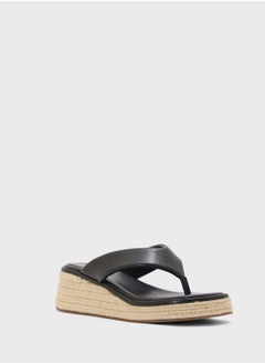 Ginger Thong Detail Mid Wedge Sandal  - Image 2