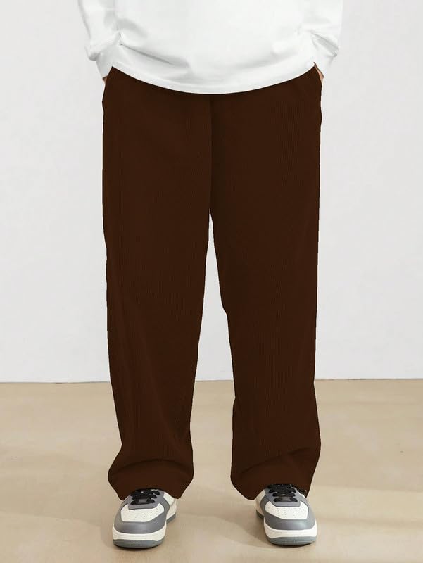 SMOWKLY Men's Premium Cotton Blend Relaxed Fit Stretchable & Comfortable Sweatpant Trouser | Flexible Elastic Waist with Drawstring lower for man |Pant for Causal & Formal Wear |Gym Joggers - Image 2