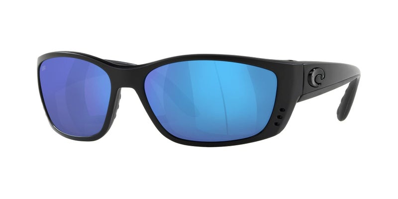 Costa Del Mar Mens Fisch Rectangular Sunglasses, Blackout/Grey Blue Mirrored Polarized-580G, 64 mm - Image 5