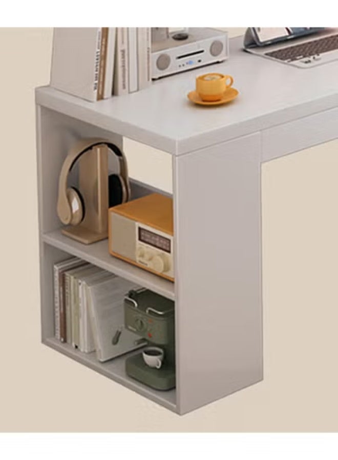 زي سي إم - هابي مكتب كمبيوتر فاخر مع طاولة دراسة مدمجة مع رف كتب للطلاب والمكتب المنزلي 120×120 سم - Image 4