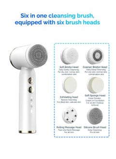Beurer 6 In 1 Ultrasonic Electric Face Cleansing Brush Hot & Cold Compress Therapy Facial Exfoliating Pore Cleaner Blackhead Removal  - Image 3