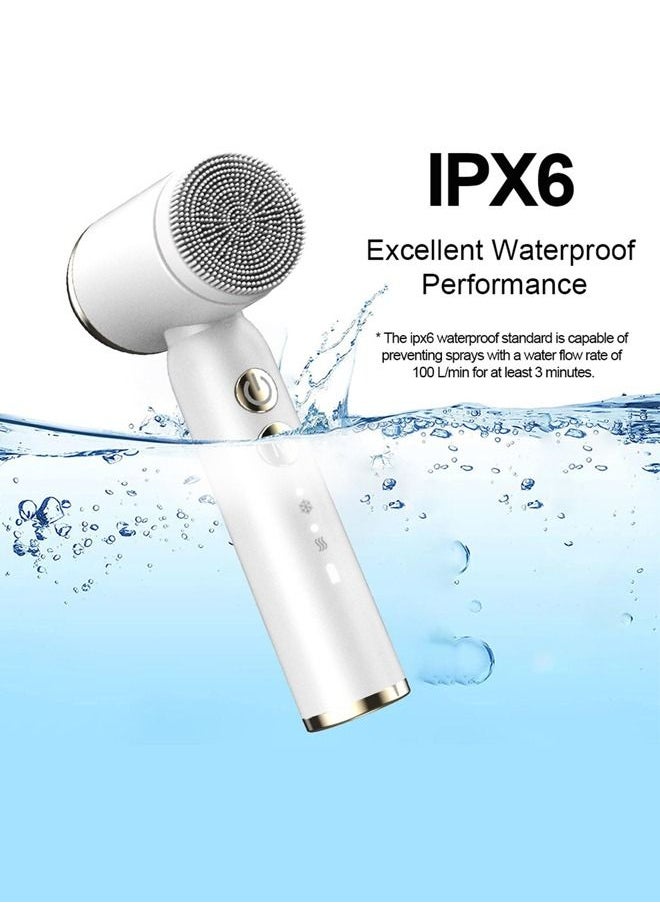 Beurer 6 In 1 Ultrasonic Electric Face Cleansing Brush Hot & Cold Compress Therapy Facial Exfoliating Pore Cleaner Blackhead Removal  - Image 5