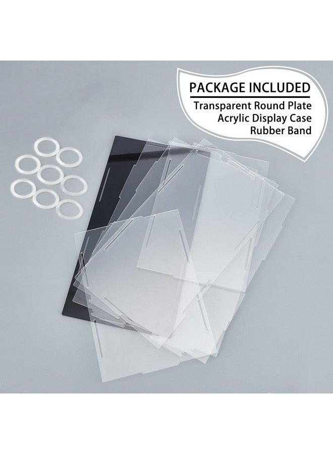 FINGERINSPIRE صندوق أكريليك FINGERINSPIRE مع قاعدة سوداء وحزام مطاطي، 8x6 بوصة مكعب عارض أكريليك شفاف للمقتنيات، صندوق مضاد للغبار يمكن تجميعه ذاتيًا لعرض الألعاب والمجموعات - Image 3