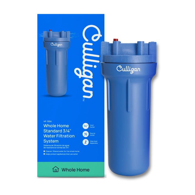 Culligan HF150A Whole Standard Duty 34 InletOutlet Water Filter Housing Blue