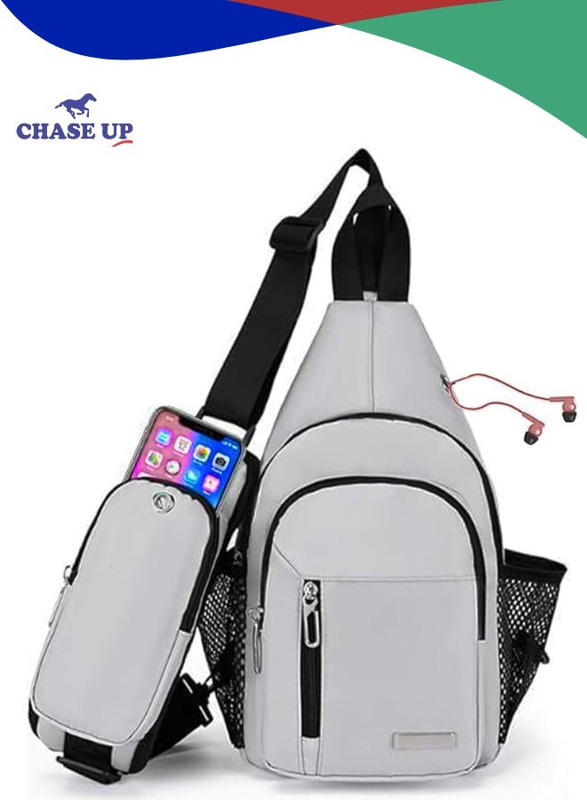 Chase Up Waterproof Sling Backpack Crossbody Sling Bag, Cross Bag Adjustable Travel Hiking Essentials Casual Daypack Multipurpose Chest Bag Purse for Women Men - Image 1