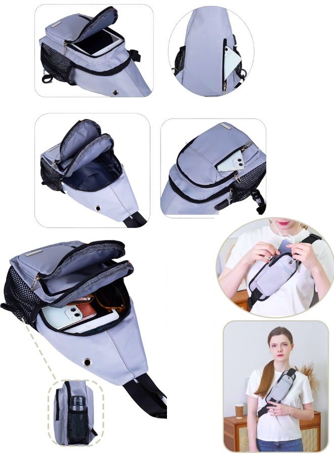 Chase Up Waterproof Sling Backpack Crossbody Sling Bag, Cross Bag Adjustable Travel Hiking Essentials Casual Daypack Multipurpose Chest Bag Purse for Women Men - Image 3