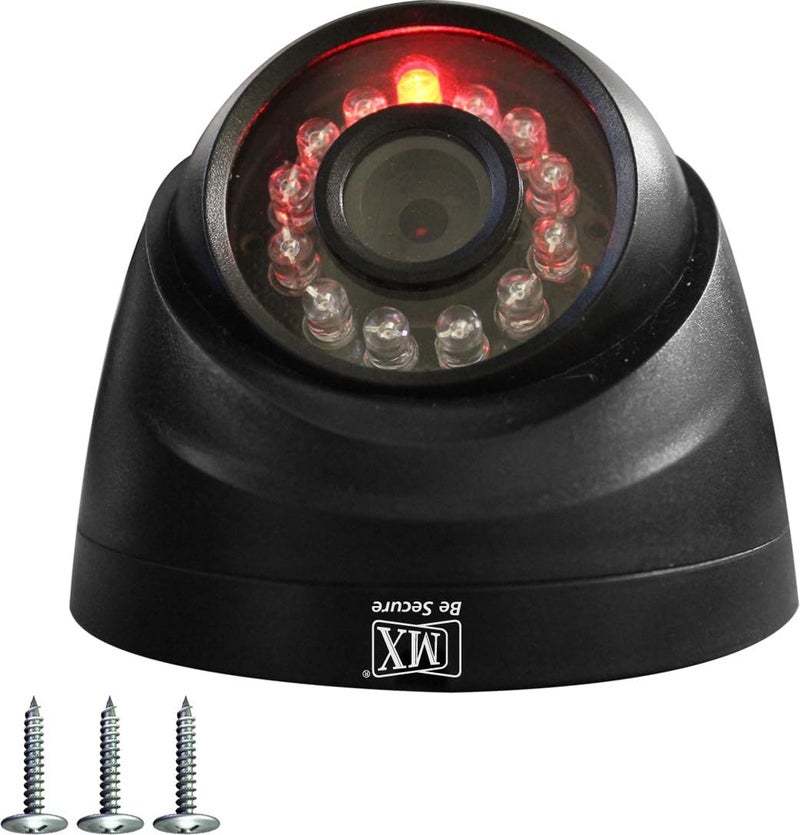 MX 4 قطع كاميرات CCTV كاميرات دائرية (كاميرا مزيفة بدون صوت/بدون فيديو) مع ضوء LED أحمر يعمل بالبطارية مثالي للمنزل والمكتب - 4 قطع - Image 2