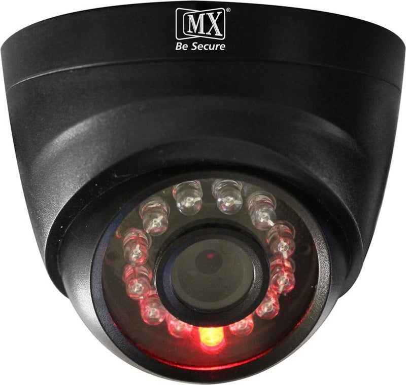 MX 4 قطع كاميرات CCTV كاميرات دائرية (كاميرا مزيفة بدون صوت/بدون فيديو) مع ضوء LED أحمر يعمل بالبطارية مثالي للمنزل والمكتب - 4 قطع - Image 3