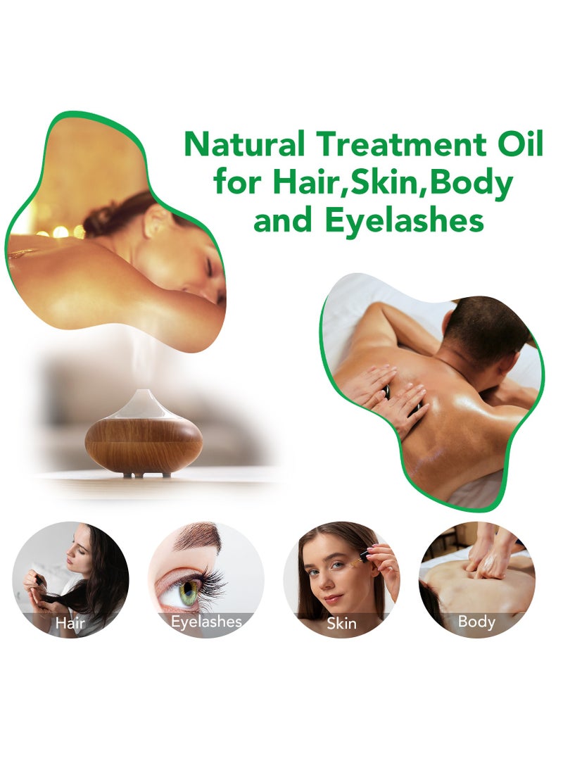 NIFEISHI Organic Castor Oil 60ml Pure Natural Massage Oil Cold Pressed Jamaican Black Castor Oil for Detox Compress Wrap Skin Conditioning Oil Hair Eyelash Oil Nourish Scalp Dry Skin Moisturizer Carrier Oil  - Image 5
