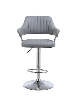 Modern Black Pu Leather Bar Stool Adjustable Bar Chair With Chromed Metal Base Swivel Bar Stoo - pzsku/ZC56F55CDAC3E7E93DDBBZ/45/1748349300/ed5916b6-f4f5-4014-a443-2e907bbd7141