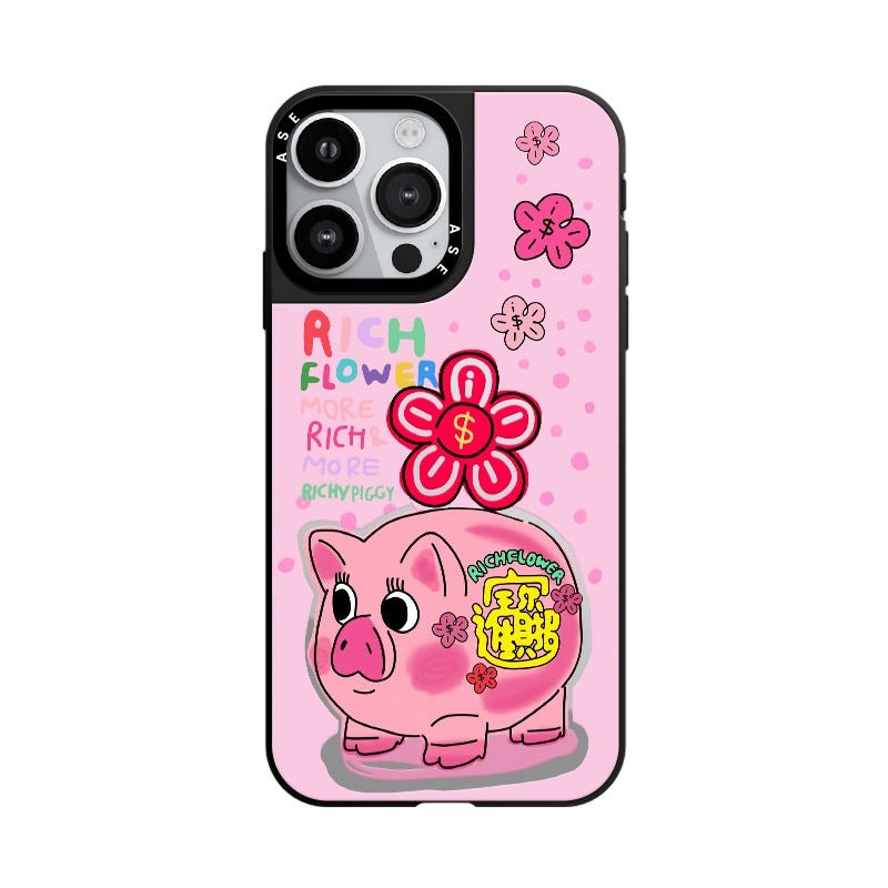 Shockproof Painted Acrylic Phone Case for iPhone 16 Pro - Clear/Mirror Frame with MagSafe Option - Image 3