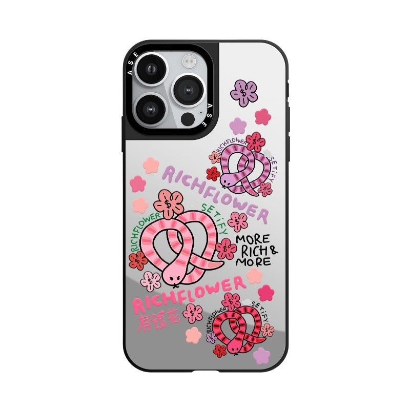 Shockproof Painted Acrylic Phone Case for iPhone 16 Pro - Clear/Mirror Frame with MagSafe Option - Image 5