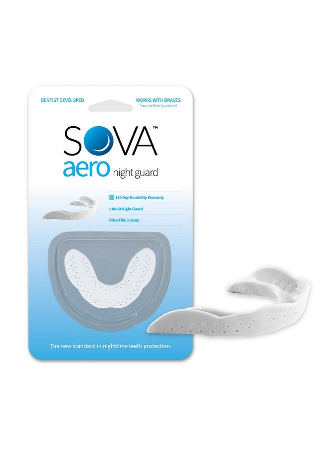 SOVA Aero Night Guard - 1.6mm Thin - Custom-Molded Fit - Protects Against Nighttime Teeth Grinding & Clenching - Odor & Taste Free - Remoldable Up to 20 Times - Non Toxic - Image 1