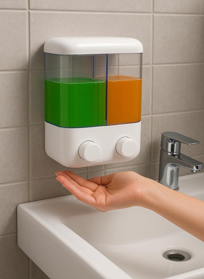 Shopper52 Wall Mounted Suction Cup Soap Liquid Hand Wash Dispenser for Home Office Restaurant - PLSOPD - Image 4