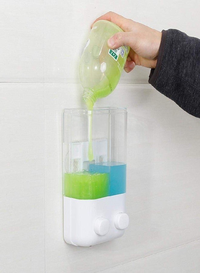 Shopper52 Wall Mounted Suction Cup Soap Liquid Hand Wash Dispenser for Home Office Restaurant - PLSOPD - Image 3