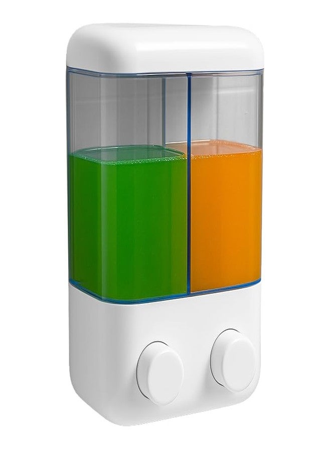 Shopper52 Wall Mounted Suction Cup Soap Liquid Hand Wash Dispenser for Home Office Restaurant - PLSOPD - Image 1