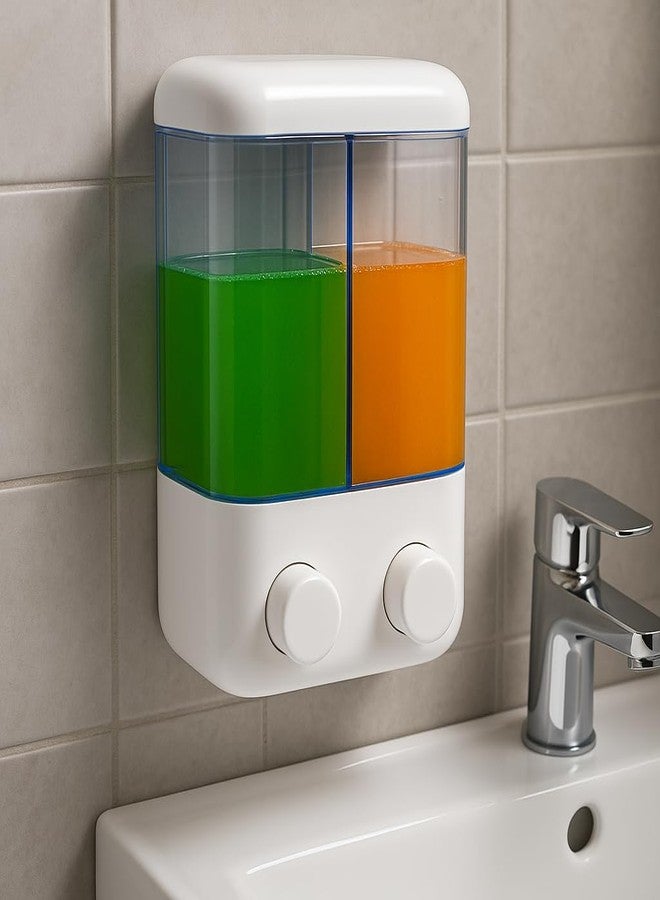 Shopper52 Wall Mounted Suction Cup Soap Liquid Hand Wash Dispenser for Home Office Restaurant - PLSOPD - Image 2