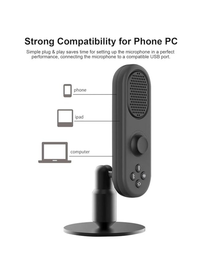 JMARY MC-PW7 USB DESKTOP CARDIOID NOISE REDUCTION MICROPHONE - Image 2