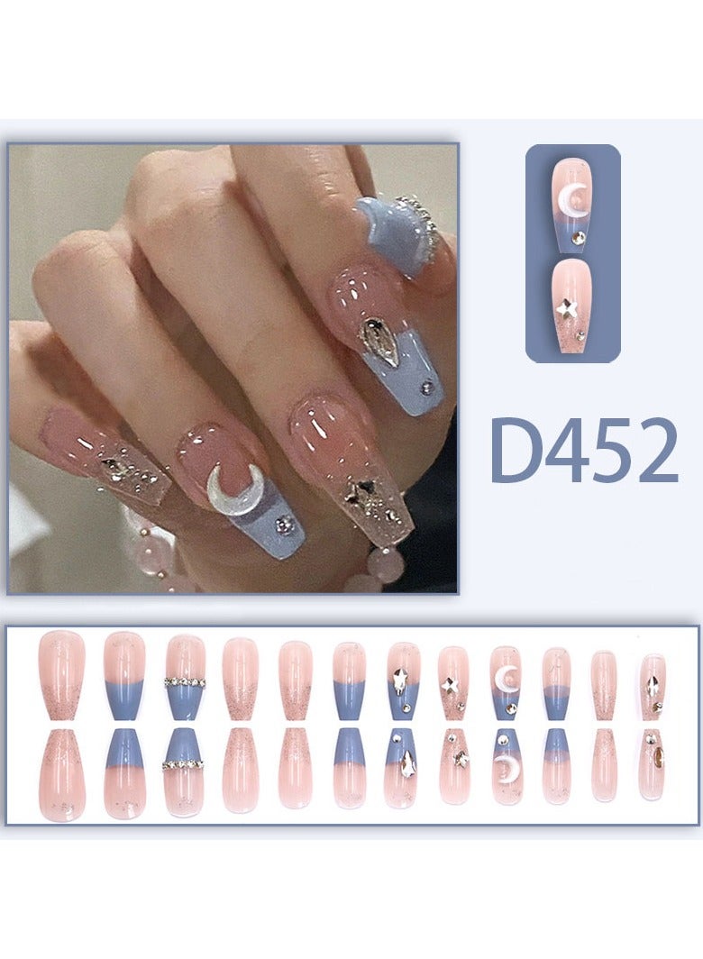 اضغط على أظافر 24 قطعة أظافر صناعية - Image 2