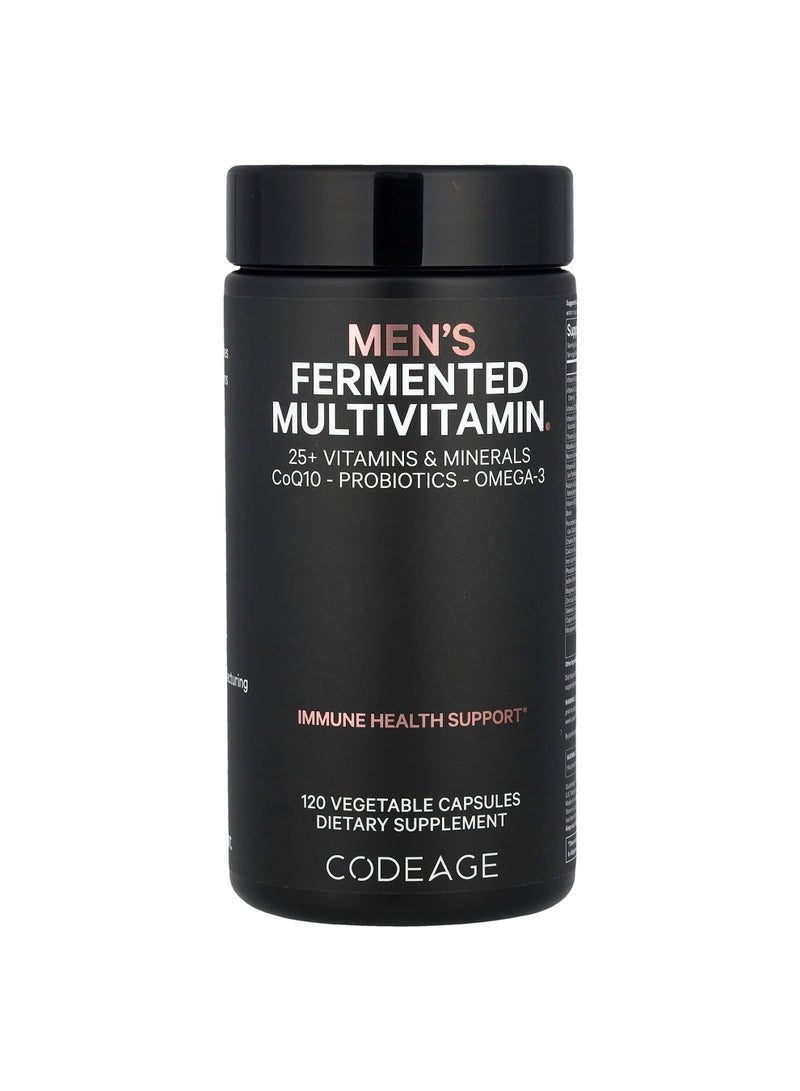 Codeage Men's Fermented Multivitamin, 120 Vegetable Capsules