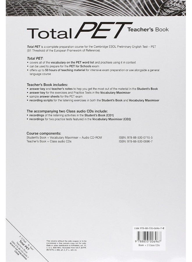 Total PET: Teacher's Book + audio CDs - Image 2