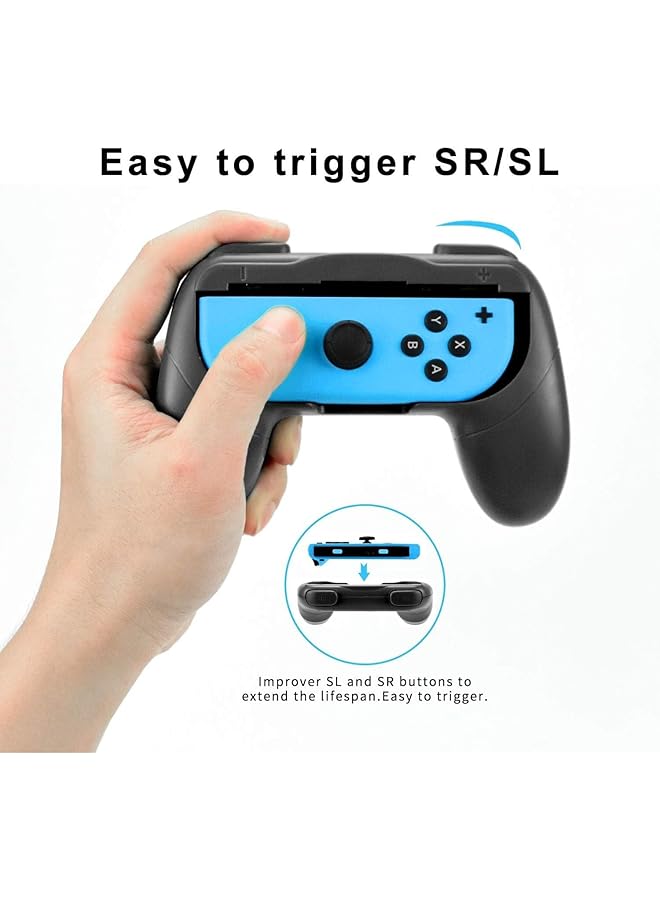 X spring Grips For Nintendo Switch 2 Pack Handheld Joystick Remote Control Holder Black Controller Grips Game Controller Grip Game Accessories Compatible With Nintendo Switch Joy Con - Image 3
