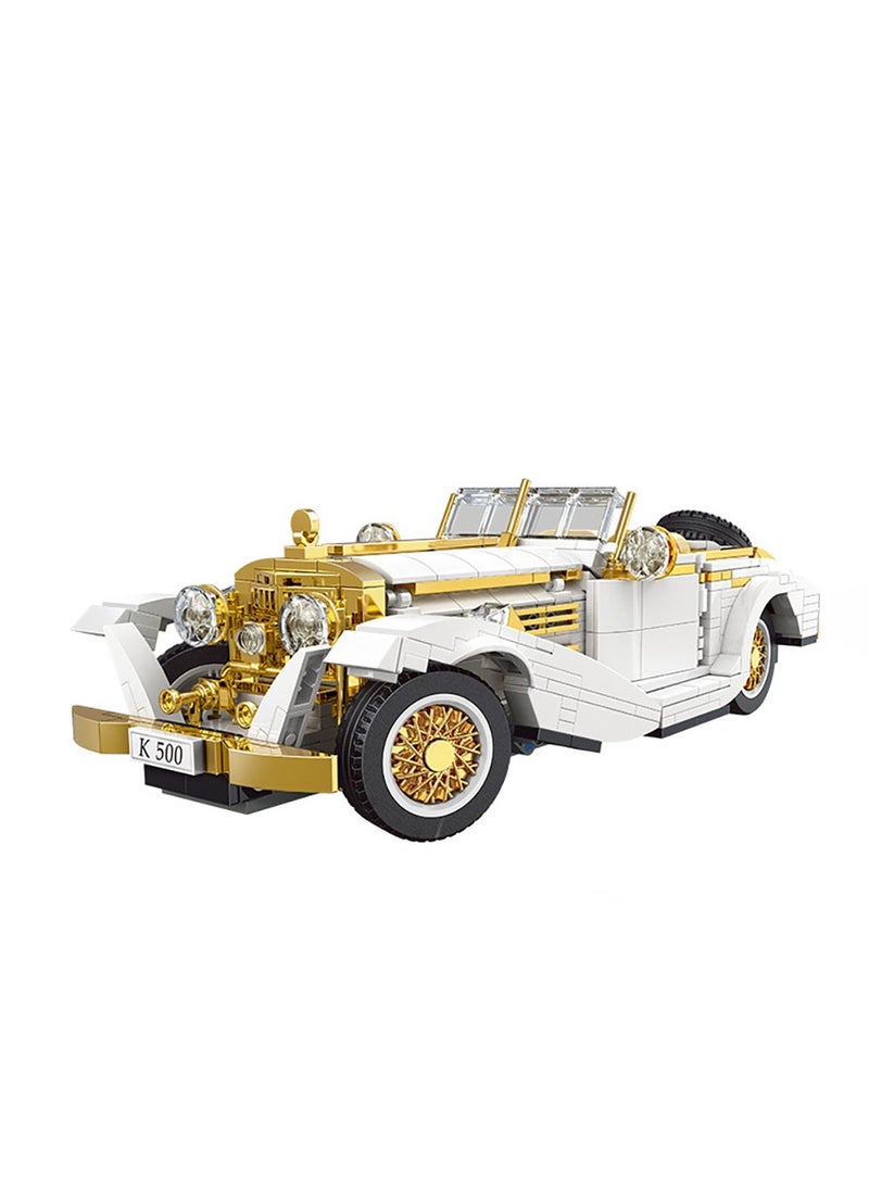 SYOSI Mould King K500 Vintage Model Car Building Sets Toy,868 Pieces of Realistic Details and Working Parts for Kids, Teens, and Adult Collectors - Image 1