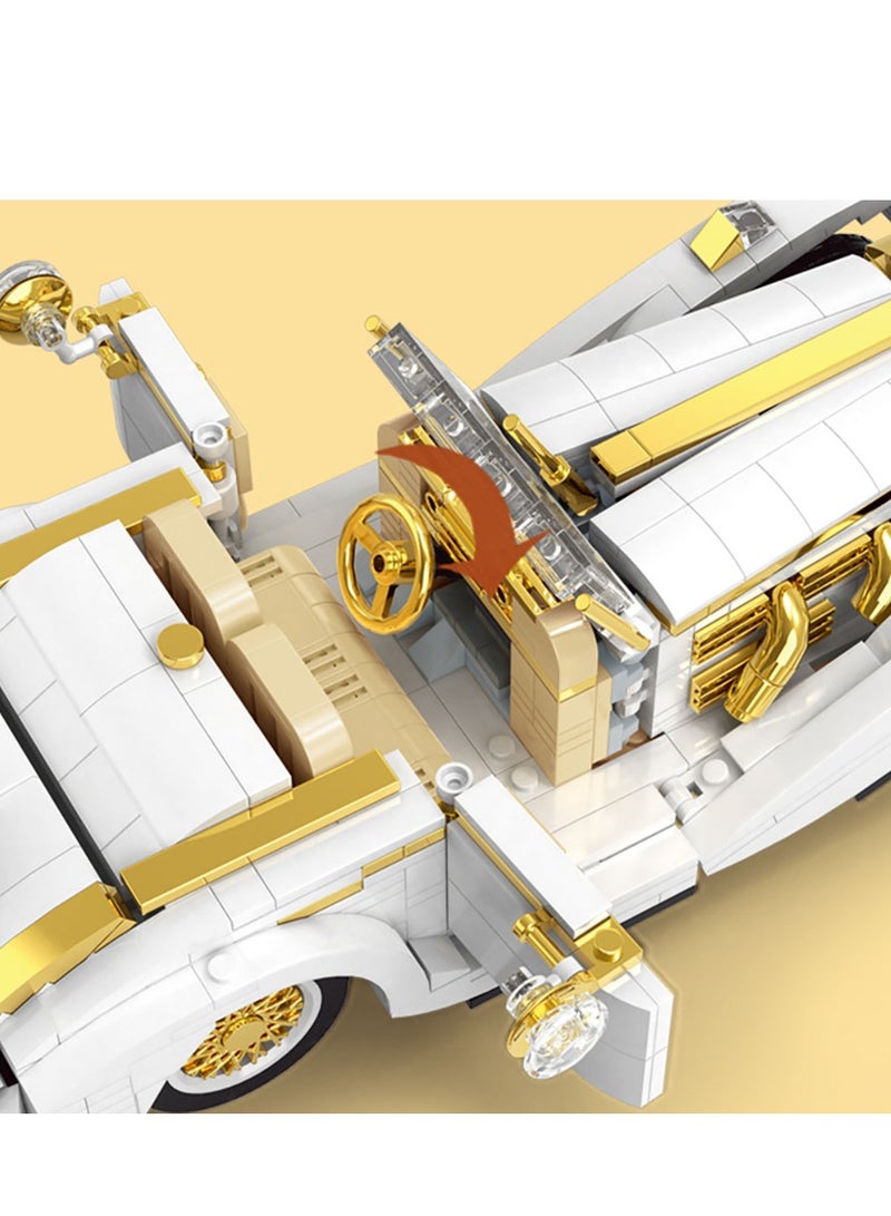 SYOSI Mould King K500 Vintage Model Car Building Sets Toy,868 Pieces of Realistic Details and Working Parts for Kids, Teens, and Adult Collectors - Image 3