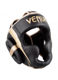 Venum Elite Headgear - Black/Gold, One Size