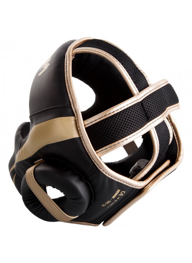 VENUM - Venum Elite Headgear - Black/Gold, One Size - Image 1