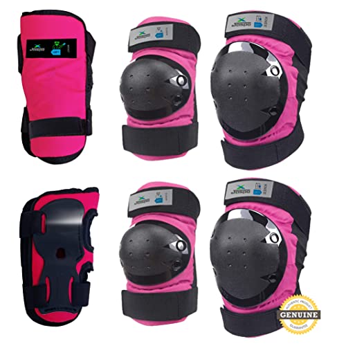 jaspo Plastron Saver 3 Professional Protective Set (Knee/Elbow/Wrist Guard) Multi Purpose Safety Kit for Skateboarding, Roller Skating, Inline Skating, Cycling and Other Sports (Medium, Pink) - Image 2